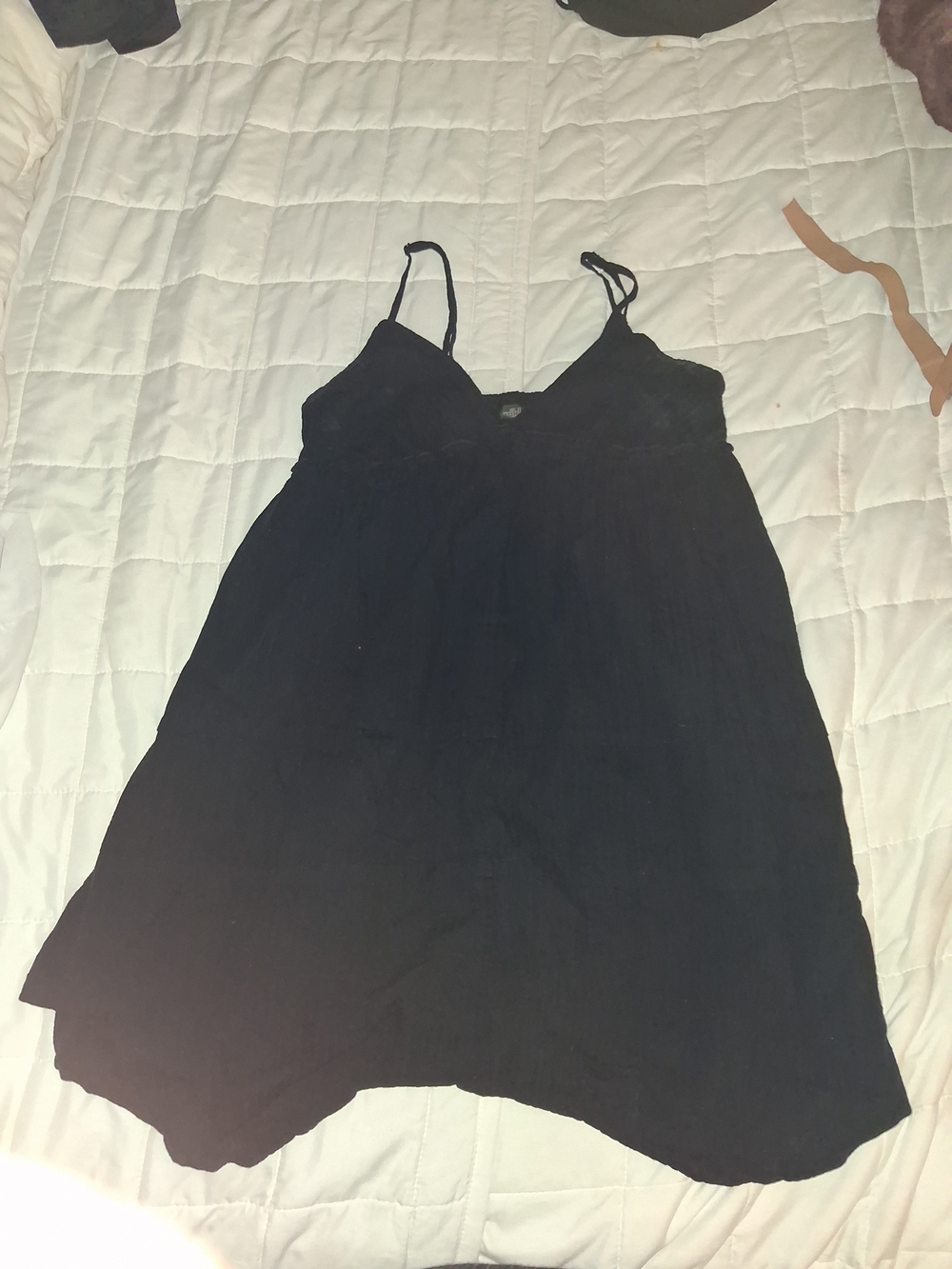 wild fable Black Lace-Trim Spaghetti Strap Cami